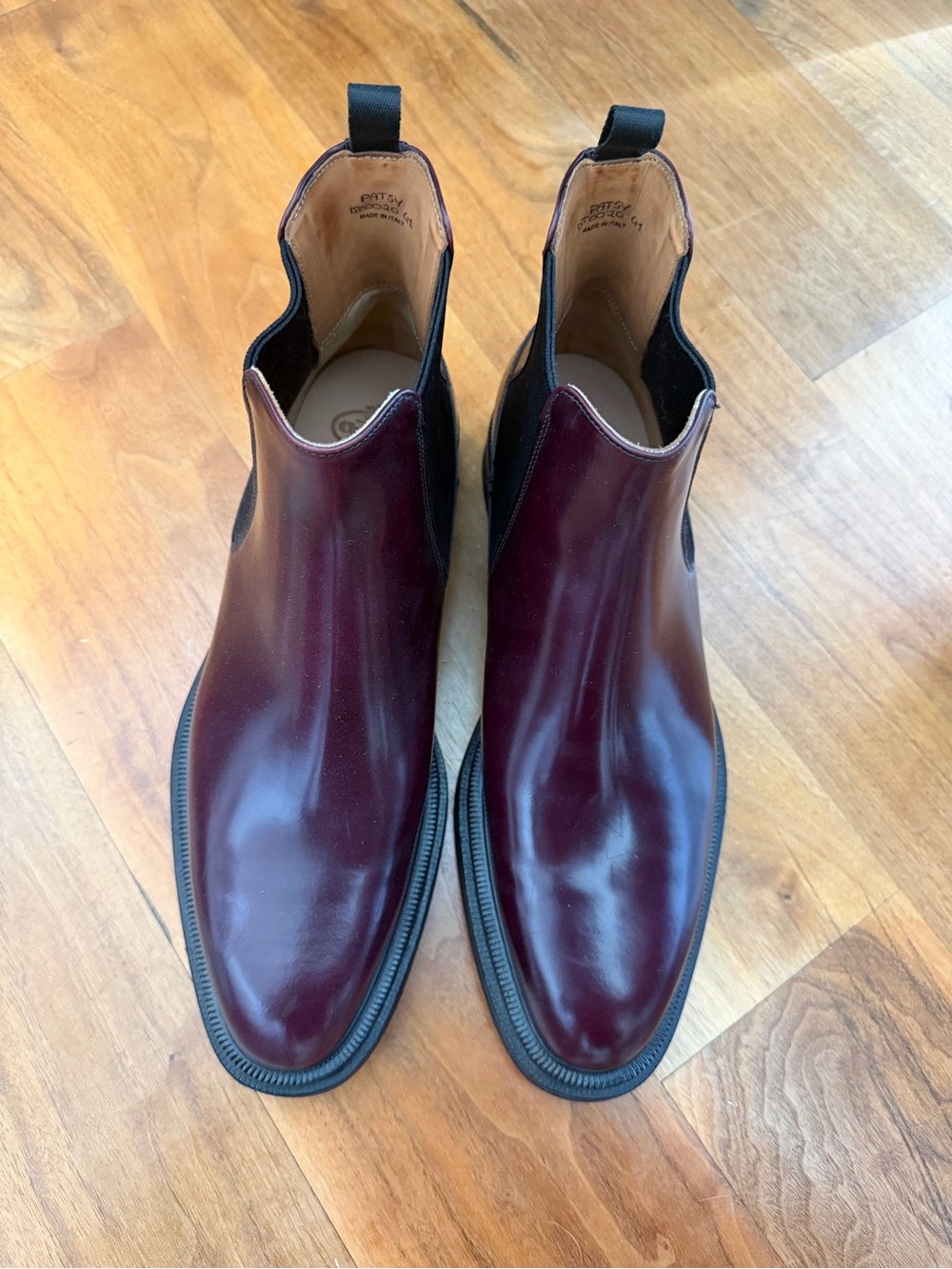 Church’s Women’s Chelsea Boots in Burgundy Leather
